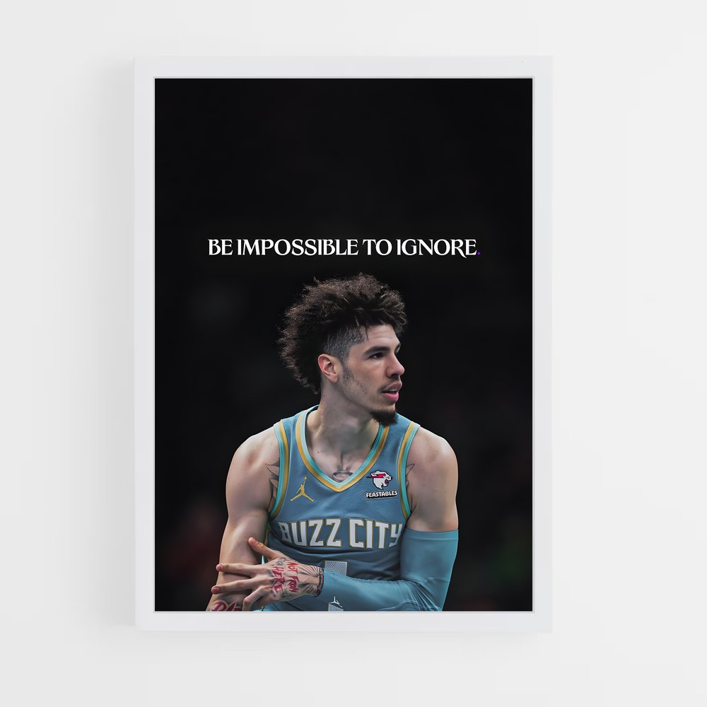 Poster Lamelo ball dominer – affiche Basketball (vue 3)